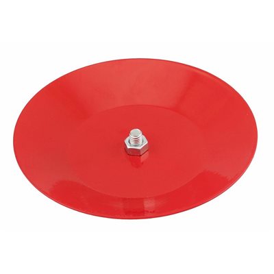 Baffle Plate with Nut & Screw For 2pc Headguard Red (100)