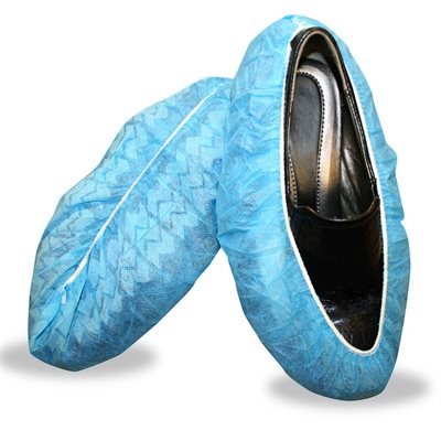 Shoe Covers Blue Non Skid Polypro X-Large 400ct (1)
