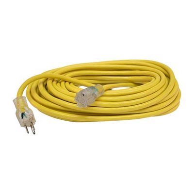 Extension Cord 50' 12 / 3 Yellow Round Lited Ends UL Listed (5) Min.(1)