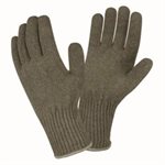 Winter Liner Gloves Green Wool Large (12) Min.(1)