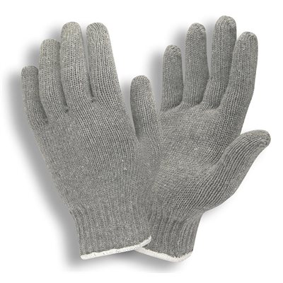 String Knit Standard Wt Grey Glove Large (25) Min.(6)