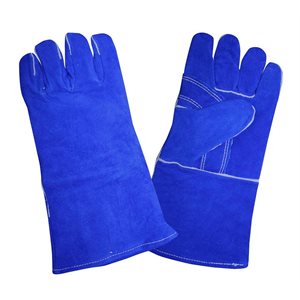 Welders Leather Gloves Blue Select Shoulder Kevlar Sewn Reinforced Palm (6) Min.(1)