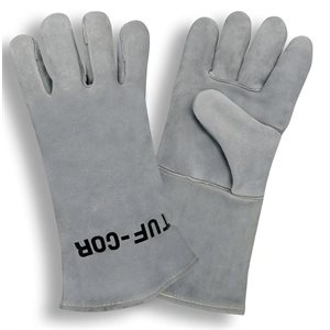 Welders Leather Gloves Grey Select Shoulder Kevlar Sewn Wing Thumb (6) Min.(1)