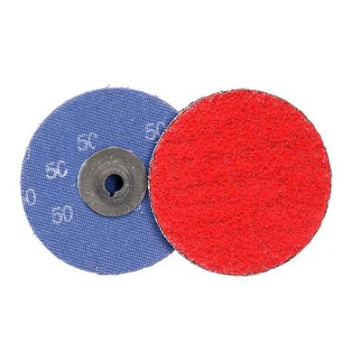 2" 24grit Roll-on Ceramic w / Grinding Aid Laminated Disc Quick Change (400) Min.(50)