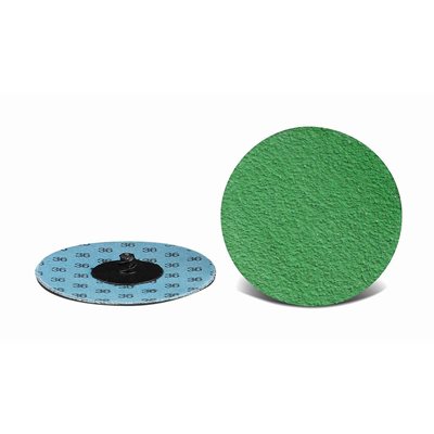 2" 24grit Roll-on Zirconia w / Grinding Aid Laminated Disc Quick Change (400) Min.(50)
