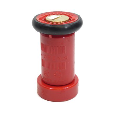 Hose Nozzle Red 1-1 / 2" NPSH Lexan Plastic Adjustable Fog (20) Min.(1)