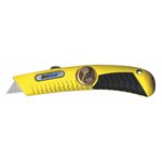 Utility Knive HiVis Yellow Metal Retractable Blade (10)