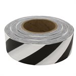 Roll Flagging 1-3 / 16"x 300' Striped White & Black (144) Min.(12)