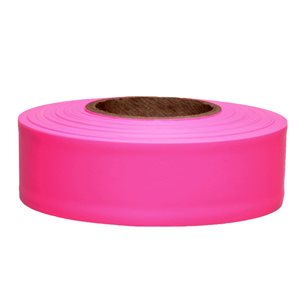 Roll Flagging 1"x 300' Taffeta -10º Pink (120) Min.(10)