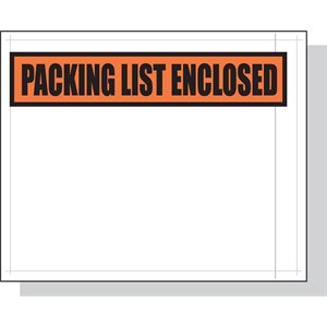 Envelopes 5-1 / 2"x 7" 1000ct "Packing List Enclosed" (1)