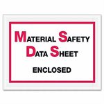 Envelopes 7"x 5-1 / 2" 1000ct "Material Safety Data Sheet"