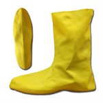 Boots Hazemat Yellow .75MM Rubber Rib / Texture Sole Over Shoe XLarge (50) Min(1)