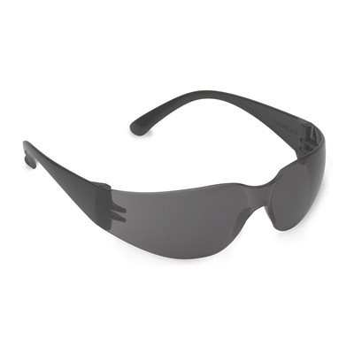 Safety Glasses Bulldog Gray Lens Black Frame (120) Min.(12)