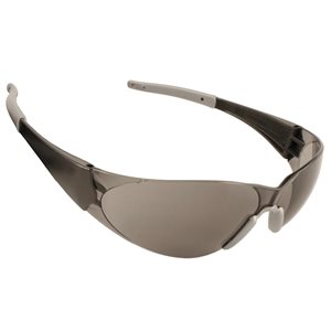 Safety Glasses Doberman Gray Anti-Fog Black Frame Gel Nose (120) Min.(12)