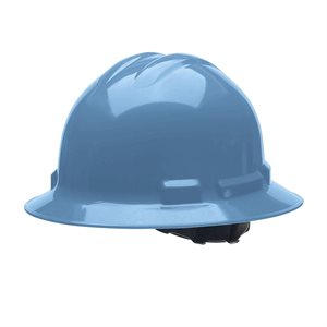 Full Brim Hard Hat Blue with Ratchet 4-point Suspension (10) Min.(1)