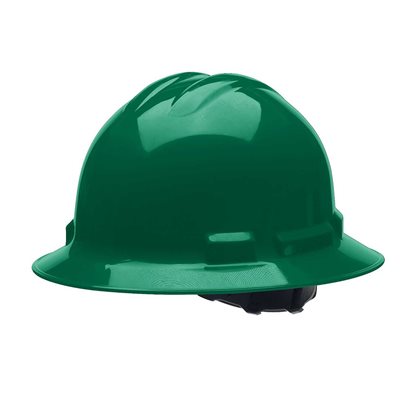 Full Brim Hard Hat Forest Green with Ratchet 4-point Suspension (10) Min.(1)