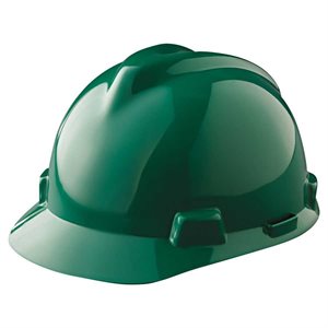 MSA Cap Style Hard Hat Green V-GARD 475362 Fas-Trac III Suspension (20) Min. (1)