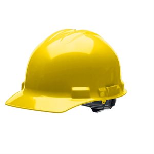 Cap Style Hard Hat Yellow with Ratchet 6-point Suspension (20)