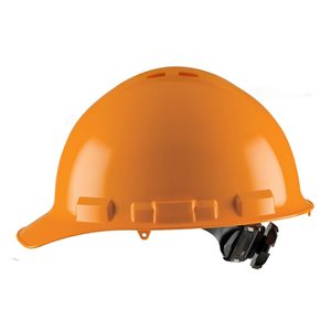 Cap Style Hard Hat Vented Orange with Ratchet 4-point Suspension (20) Min.(1)