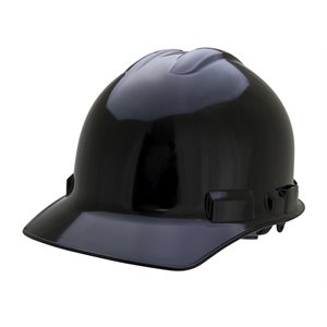 Cap Style Hard Hat Black with Ratchet 6-point Suspension (20)