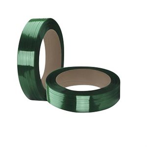 5 / 8" Polyester Strapping Smooth 16"x 6" Core 4000' Green 1400lb .035 (1)