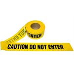 3"x 1000' 3mil Yellow "Caution Do Not Enter" Tape 12ct Case (1)