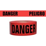 3"x 1000' 2mil Red "Peligro Danger" Tape 12ct Case (1)