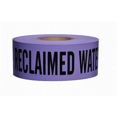 Tape Non Detectable Purple 3"x 1000' Reclaimed Waterline Buried Below (8) Min.(8)