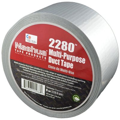 Grey 4"x 60yd 9mil Duct Tape Nashua 2280 (12) Min.(1)