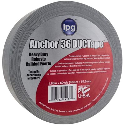 Grey 2"x 60yd 11mil Duct Tape IPG AC36 (648) Min.(24)