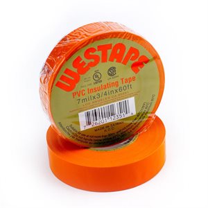 Orange 3 / 4"x 60' Electrical Tape UL Listed (200) Min.(10)