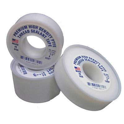 3 / 4" x 1296" White USA Thread Seal Tape (144)