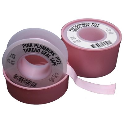 1 / 2" x 520" Pink USA Thread Seal Tape (144)